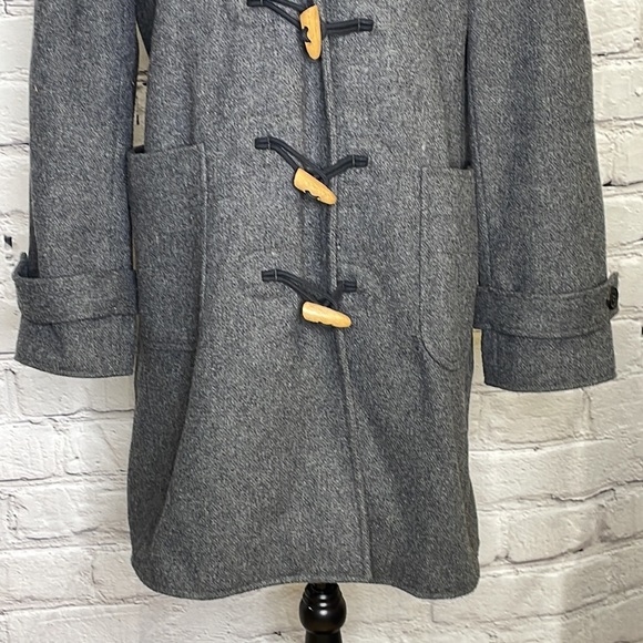 J Crew Toggle Button Hooded Coat -  Gray - Size medium - Picture 3 of 9